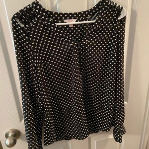Candies black and white blouse